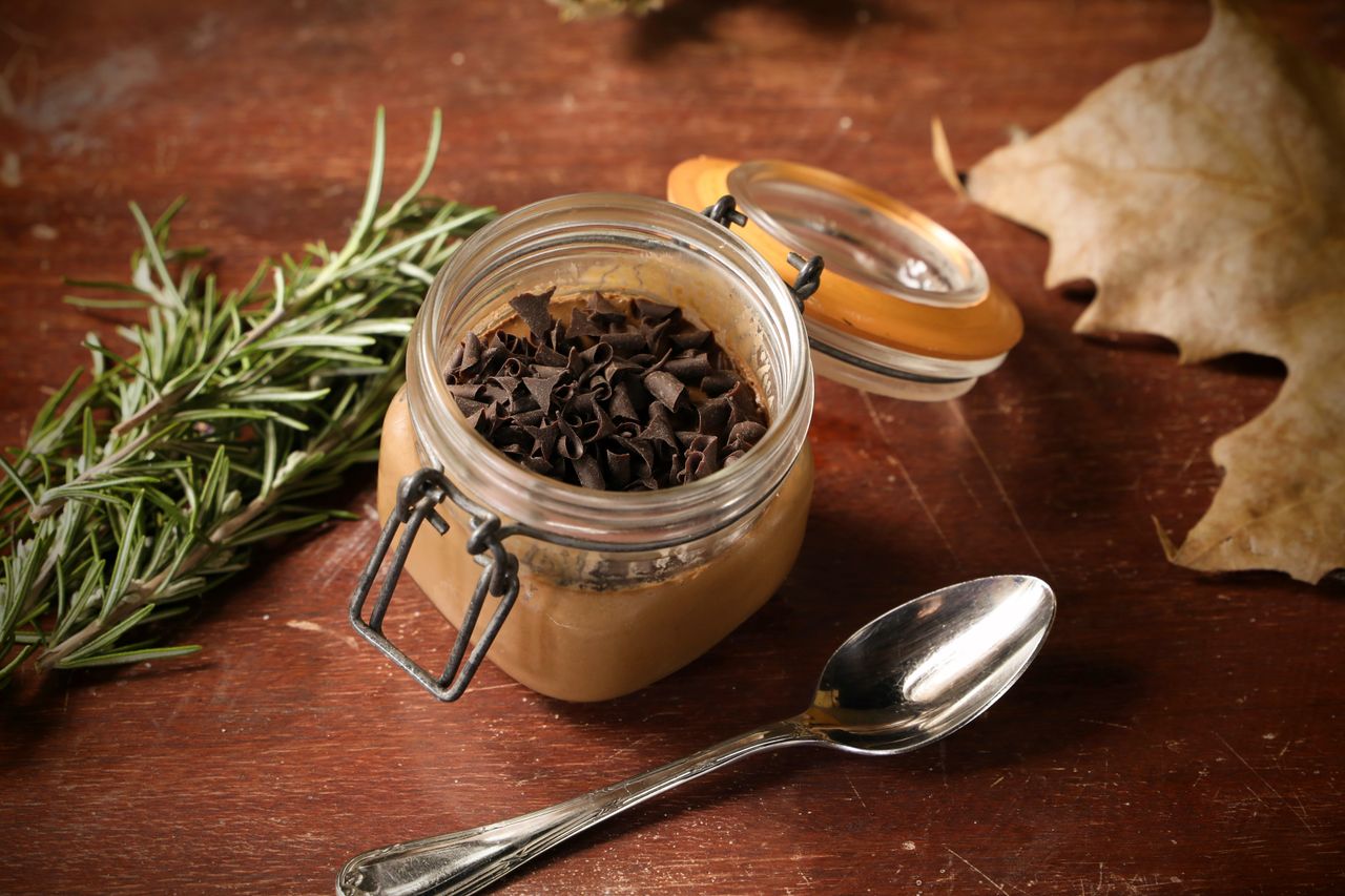 Gourmet chocolate mousse